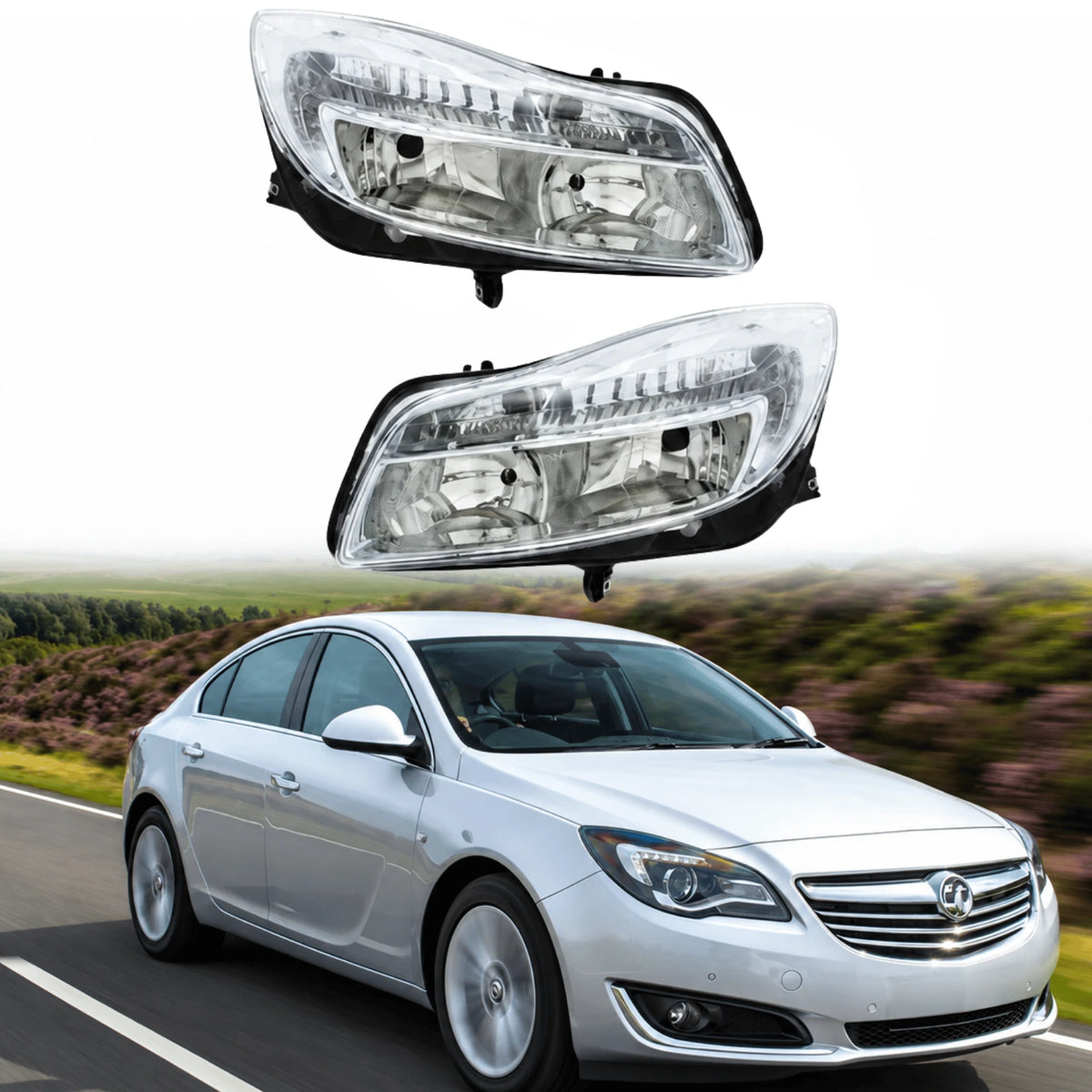Image of Vauxhall Insignia Replacement Front Headlights Left and Right – 1LJ 009 630-341
