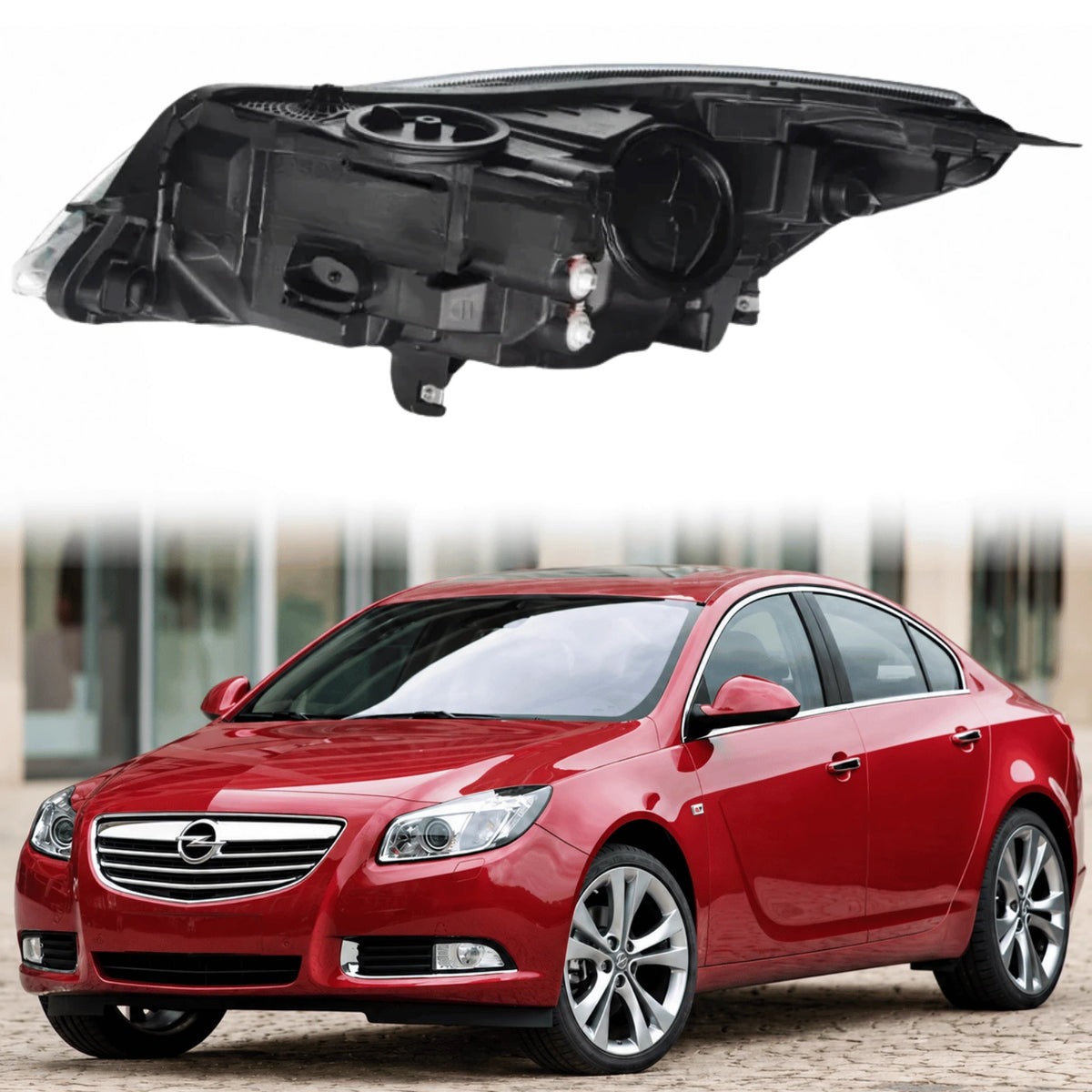 Image of Vauxhall Insignia Driver Side Black Headlight Assembly – 1LL 011 165-781