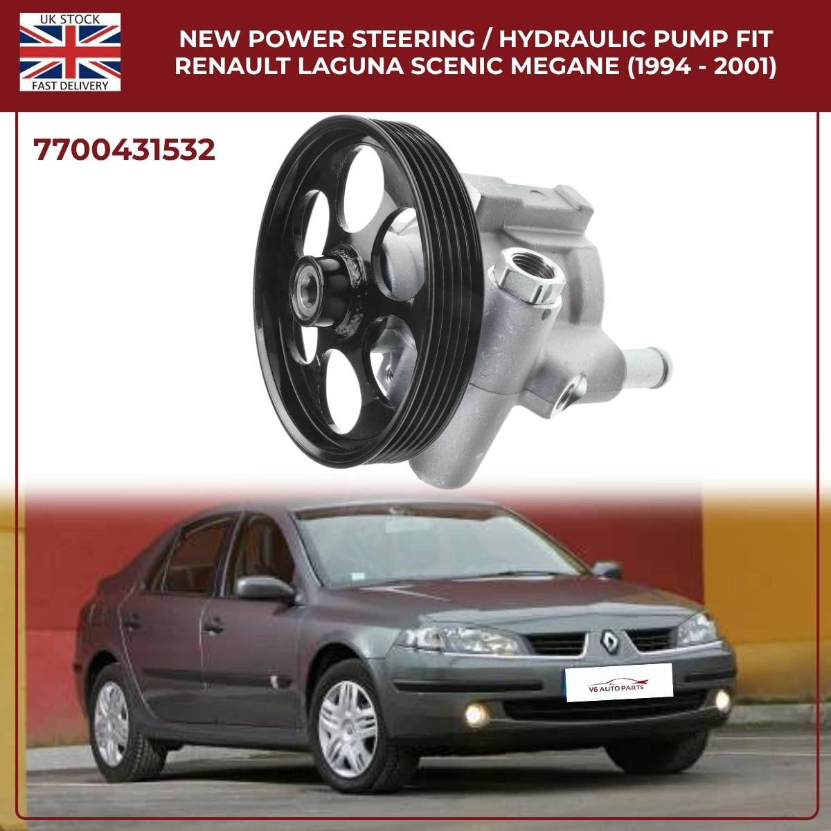 New Power Steering / Hydraulic Pump Fit Renault Laguna Scenic Megane