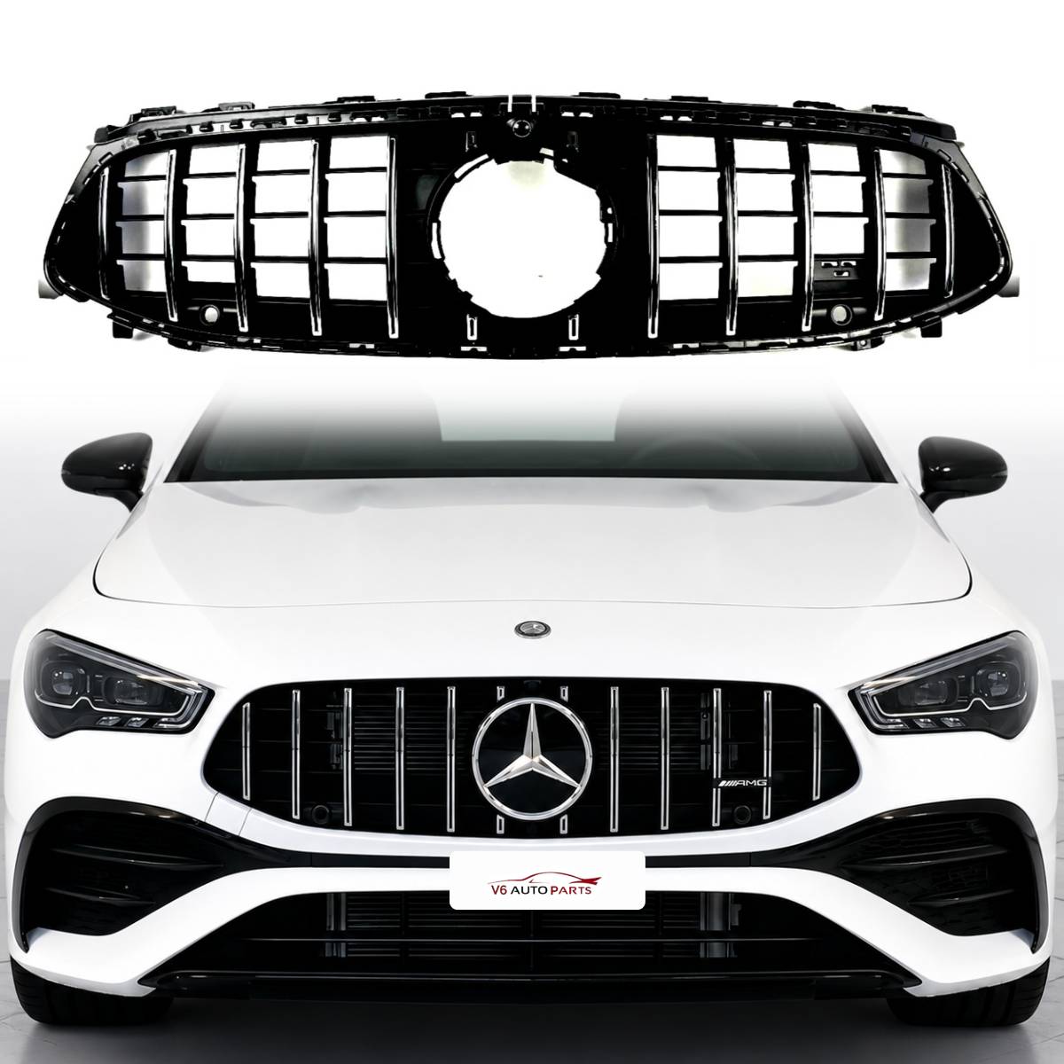 For Mercedes-Benz CLA-Class X118/W118 GT Style Panamericana Front Radiator Grille (A35 AMG, 2023–2025)