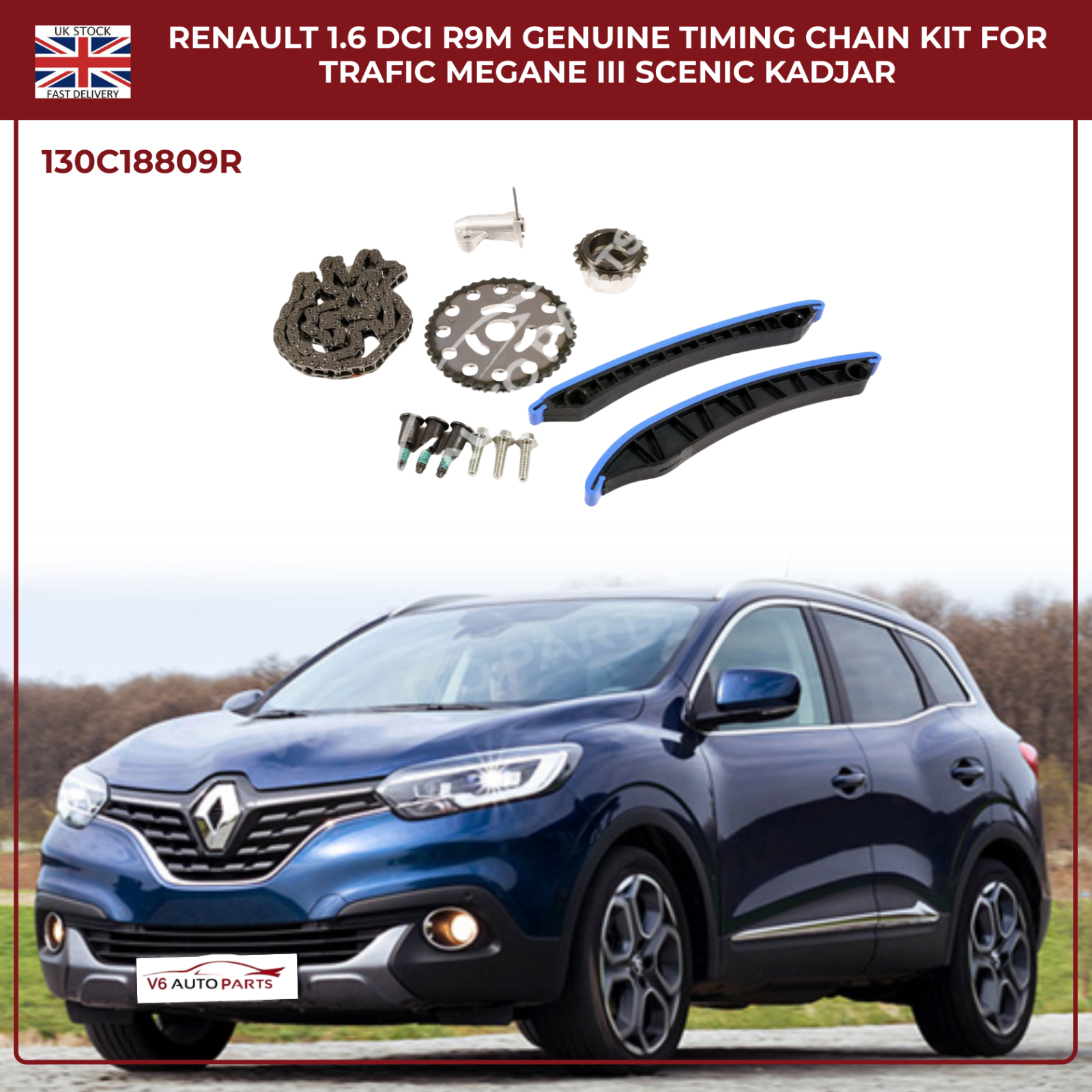 Renault 1.6 dCi R9M Timing Chain Kit – Scenic, Trafic, Megane (OE 130C18809R)