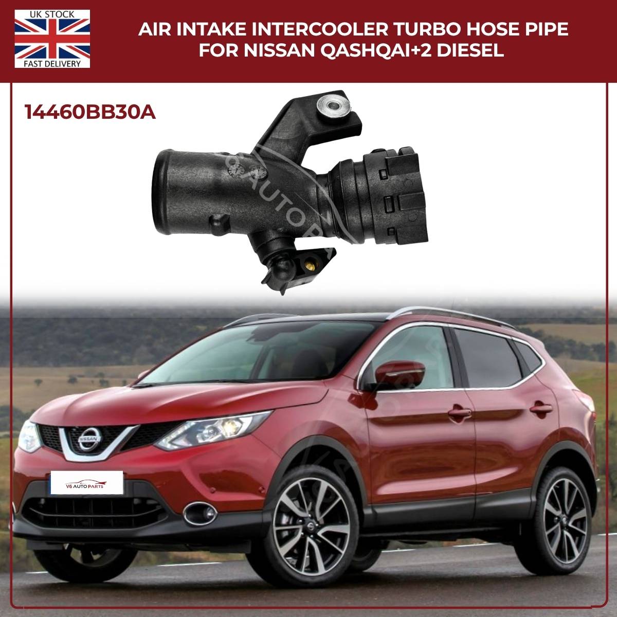 Air Intake Intercooler Turbo Hose Pipe For Nissan Qashqai+2 Diesel