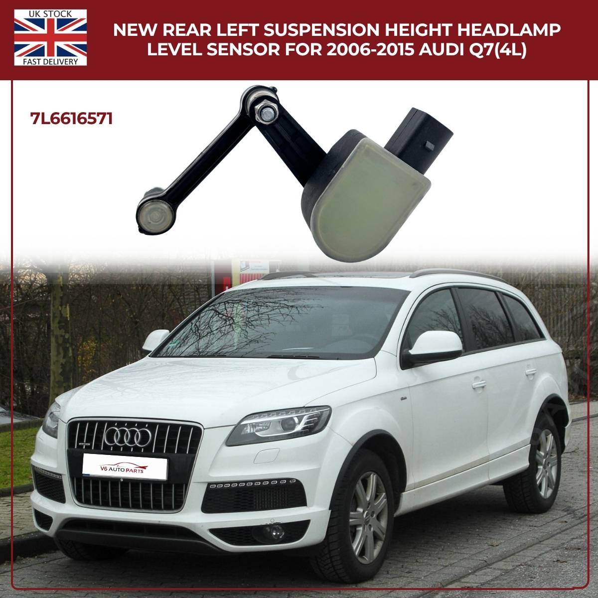 Rear Left Suspension Level Sensor – VW Touareg (2002–2010)