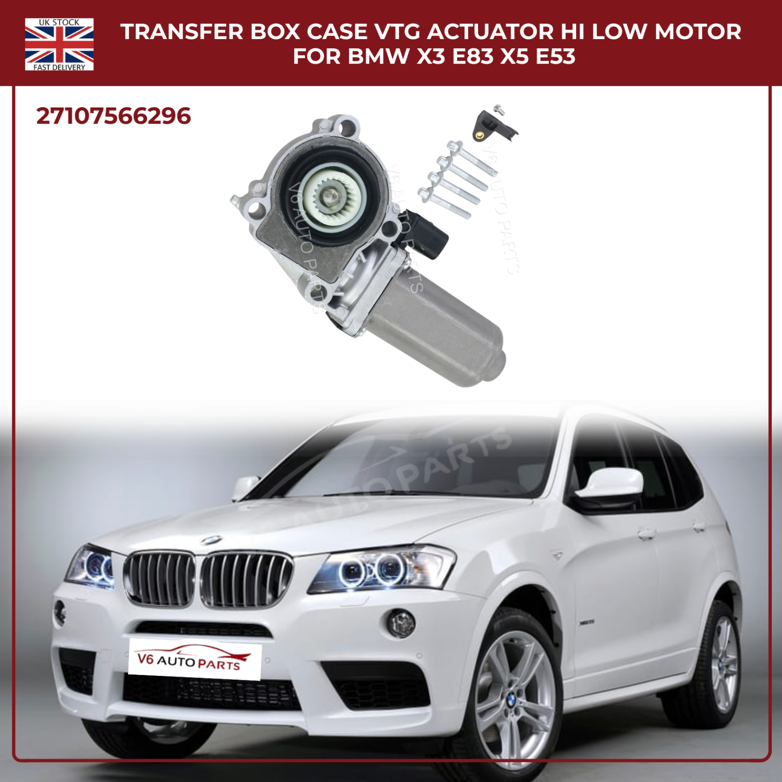 Transfer Box Actuator Motor Repair Gear Kit For BMW X3 X5 03 On X6 2008 onwards