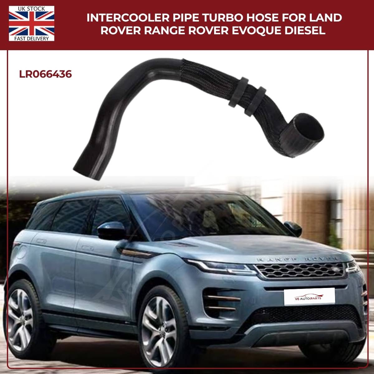 Turbo Intercooler Hose Pipe LR066436 – Fits Land Rover Range Rover Evoque & Discovery Sport 2.2 Diesel