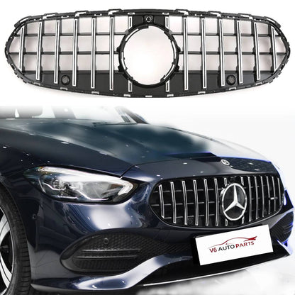 For Mercedes-Benz C-Class W206 (2020–2023) Panamericana GT Front Radiator Chrome Grille – C220 Compatible