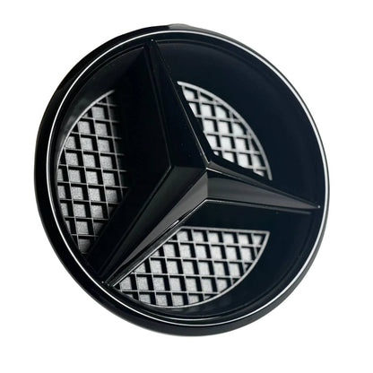 For Mercedes-Benz A-Class W177 Front Grille Black Star Emblem Badge (2018–2021 Hatchback & Sedan)