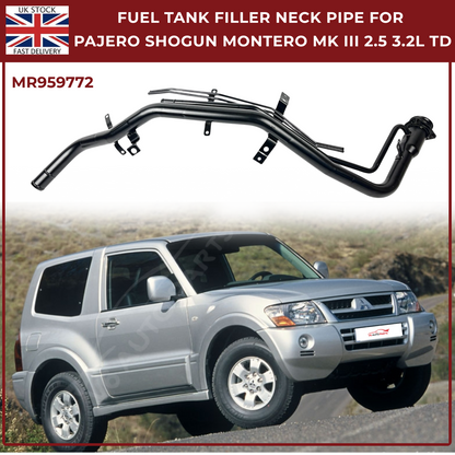 Fuel Tank Filler Neck Pipe MR959772 for Mitsubishi Pajero Shogun Montero Mk3 2000–2006 TD