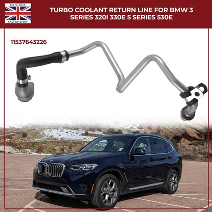 BMW Turbocharger Coolant Return Hose – Right Passenger Side | Fits B46/B48 Petrol Engines | OEM Ref 11537643226