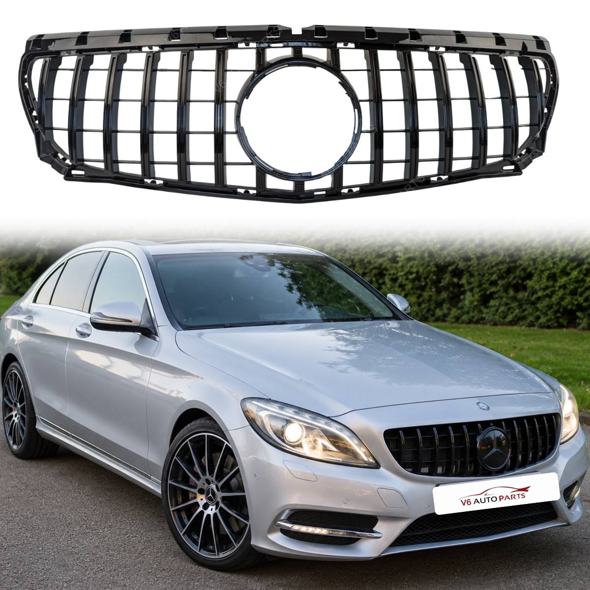 Mercedes-Benz B-Class W246 B200 GT Style Gloss Black Front Bumper Mesh Grille (2011–2014)