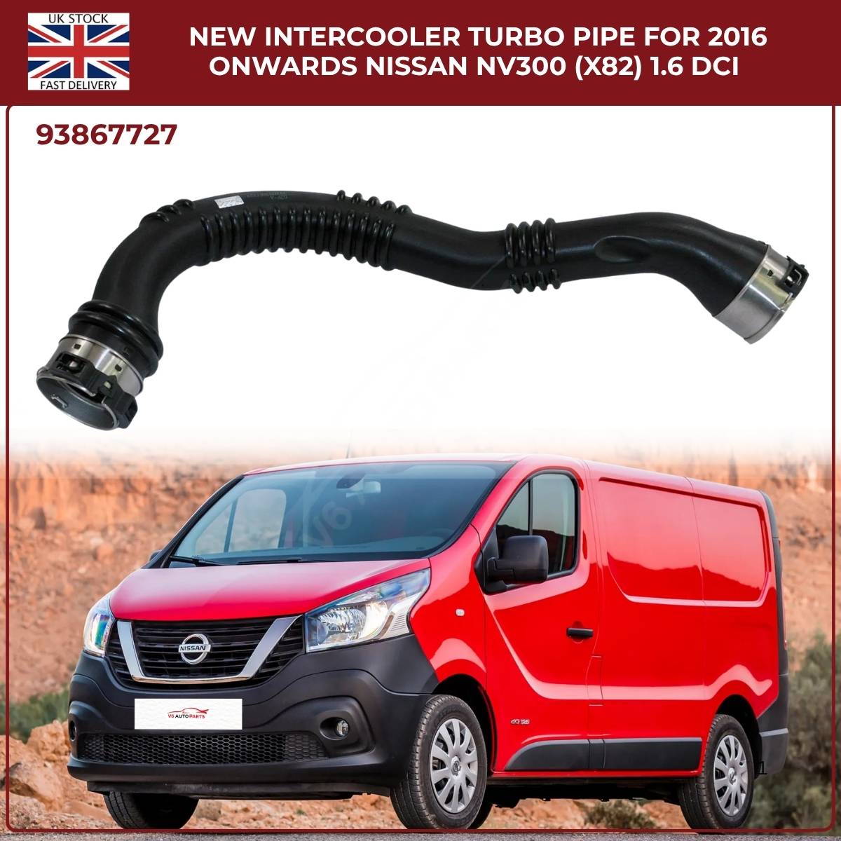 Turbo Boost Intercooler Hose Pipe – Vauxhall Vivaro B / Renault Trafic (2014–2025)