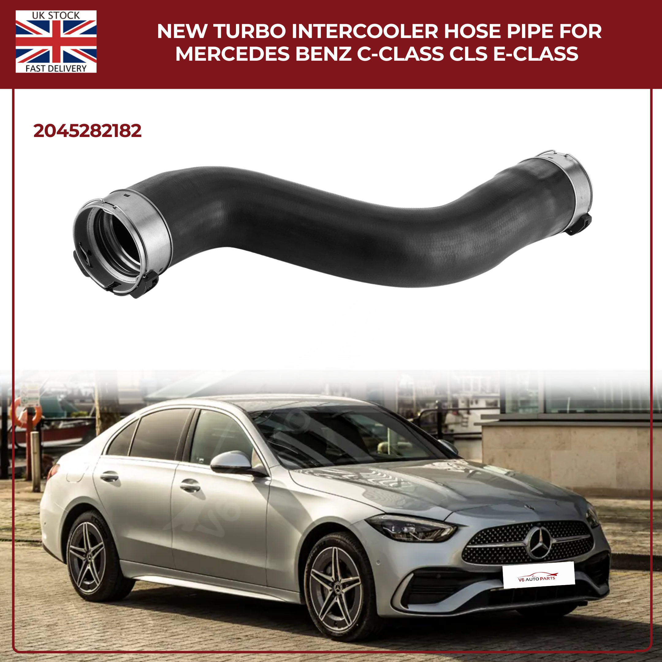 NEW TURBO INTERCOOLER HOSE PIPE FOR MERCEDES BENZ C-CLASS CLS E-CLASS