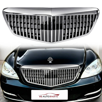 Front Radiator Chrome Grille – Mercedes-Benz S-Class W221 (2009–2013, S65 / S350 / Maybach)