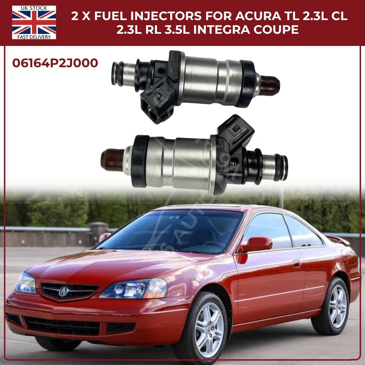 2PCS Fuel Injectors for Honda CR‑V MK1 2.0L Petrol (1997‑1998) | OEM 06164‑P2J‑000 Replacement