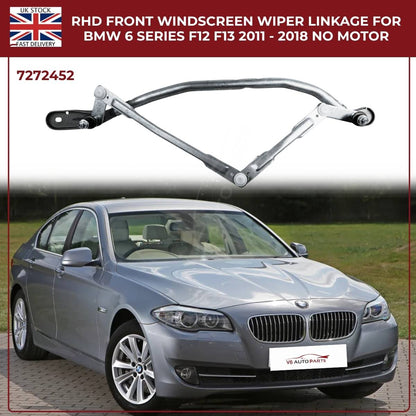 BMW RHD Front Wiper Linkage Assembly – Fits 2009‑2017 5 Series F10/F11 & 6 Series – Part No. 7272452