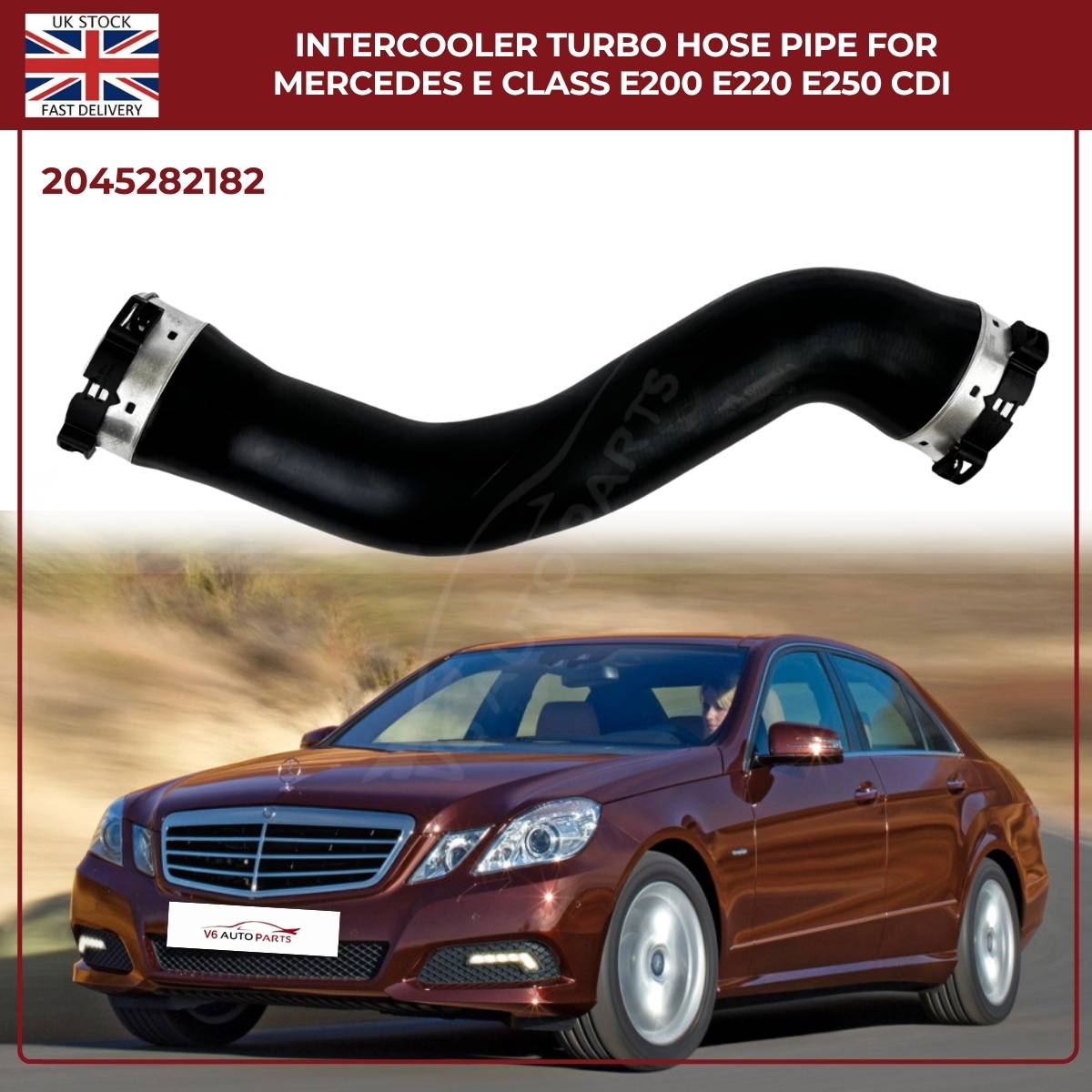 Mercedes-Benz Intercooler Turbo Hose Pipe – Fits E-Class E200, E220, E250 CDI (OE 2045282182)