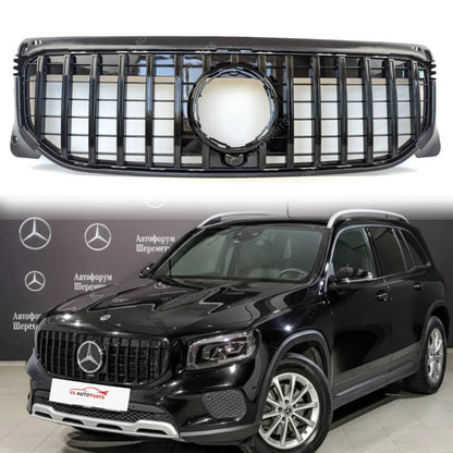 For Mercedes-Benz GLB-Class X247 Front Bumper Panamericana Grille – Fits GLB 180 & GLB 220 (2019–2021)