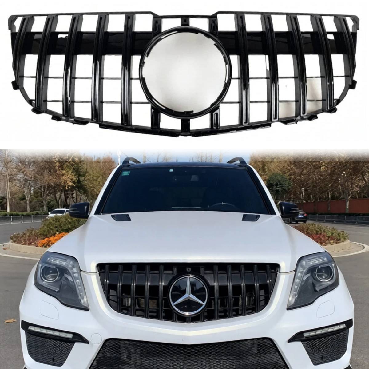 Frontstoßstangengrill für 2012–2015 Mercedes Benz GLK-Klasse X204 GLK250 AMG Sport