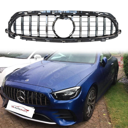 For Mercedes Benz E‑Class W213 C238 (2020–2023) Front Bumper Panamericana GT Grille – Fits E200 / E300 Facelift