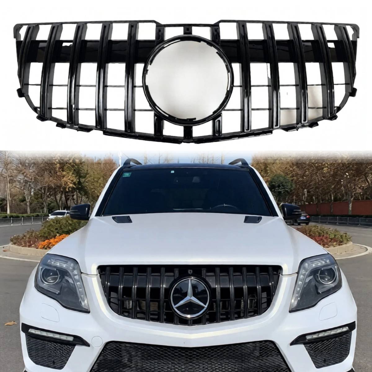 Frontstoßstangengrill für 2012–2015 Mercedes Benz GLK-Klasse X204 GLK250 AMG Sport