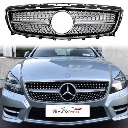 For Mercedes-Benz CLS-Class W218 Front Bumper Grille – Pre-Facelift 2011‑2014 (Fits CLS350, CLS500, CLS550, CLS400, CLS53)
