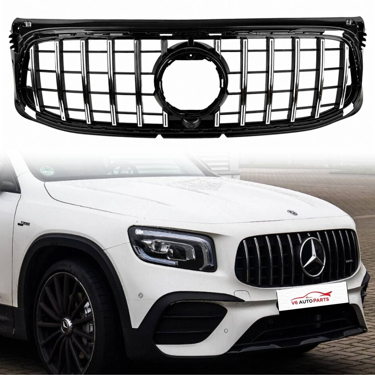 For Mercedes-Benz GLB-Class X247 Panamericana Front Radiator Grille (2019–2024) – AMG Line GT | GLB180 GLB200 GLB220 GLB250 GLB35