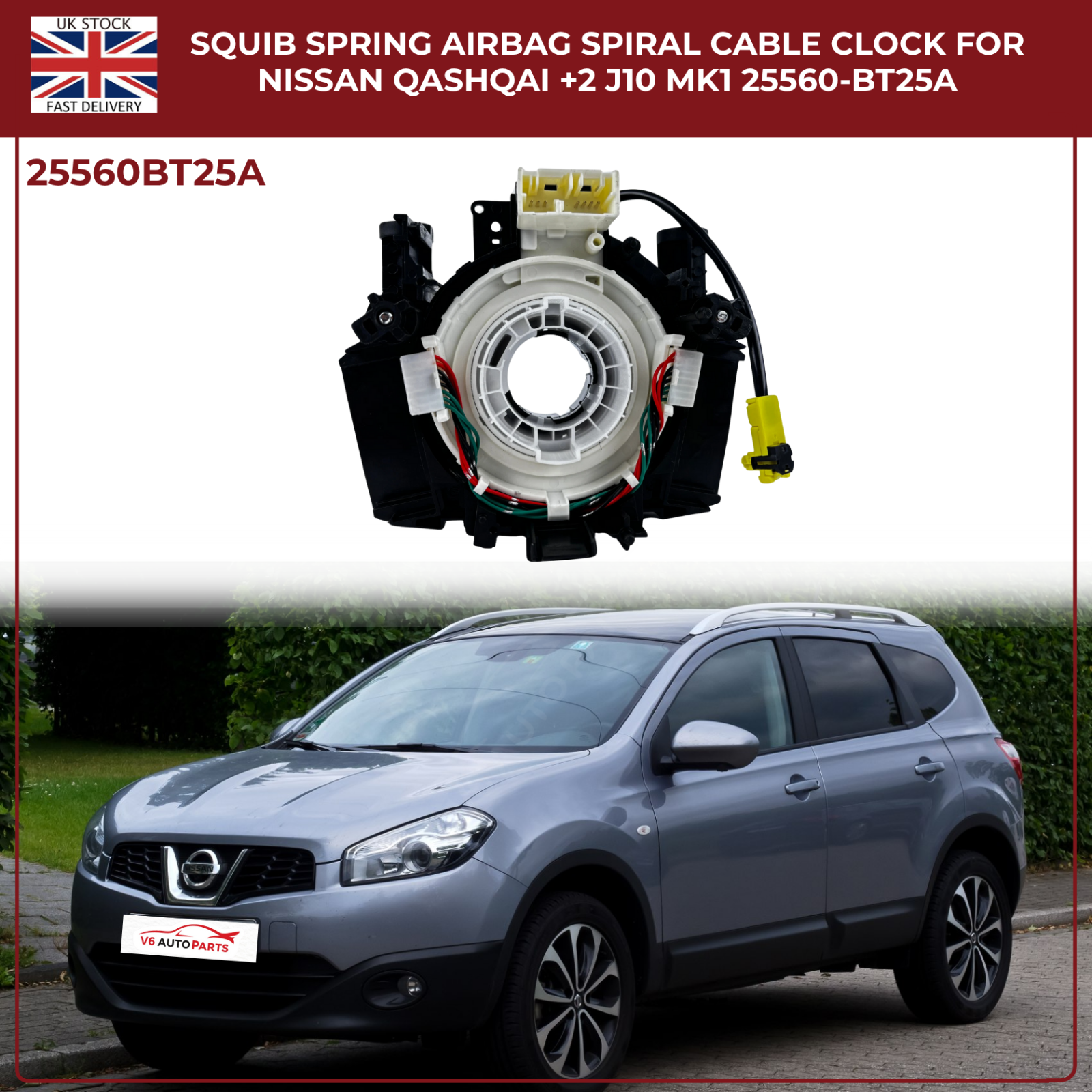 Squib Spiral Air Bag Cable Clock For Nissan Note E11 Navara NP300 Squib Spiral Air Bag Cable Clock
