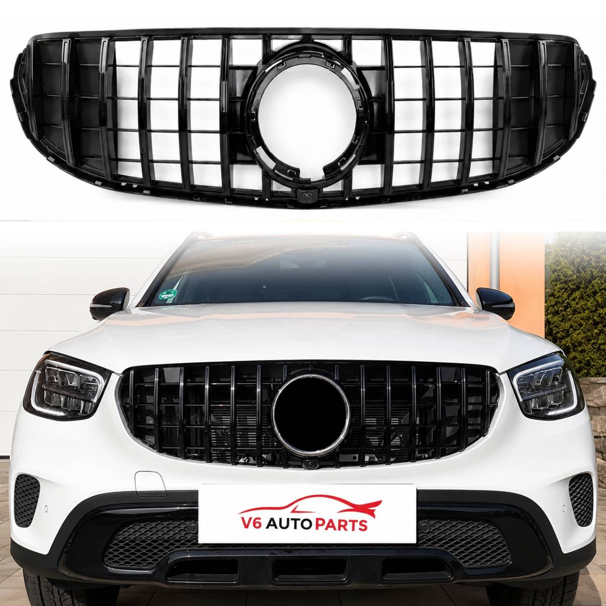 Front Radiator GT Grille – Mercedes-Benz GLC-Class C253 GLC300d 4MATIC Facelift (2019–2023)