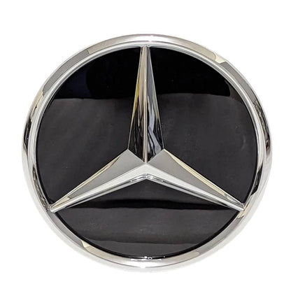 Mercedes Front Grille Emblem – Chrome 3D Star Flat Badge (A220, E250, CLA, S, C, B‑Class)
