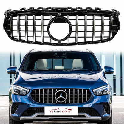 For Mercedes B-Class W247 B200 Compatible Front Bumper Chrome Grille 2018-2023 Panamericana