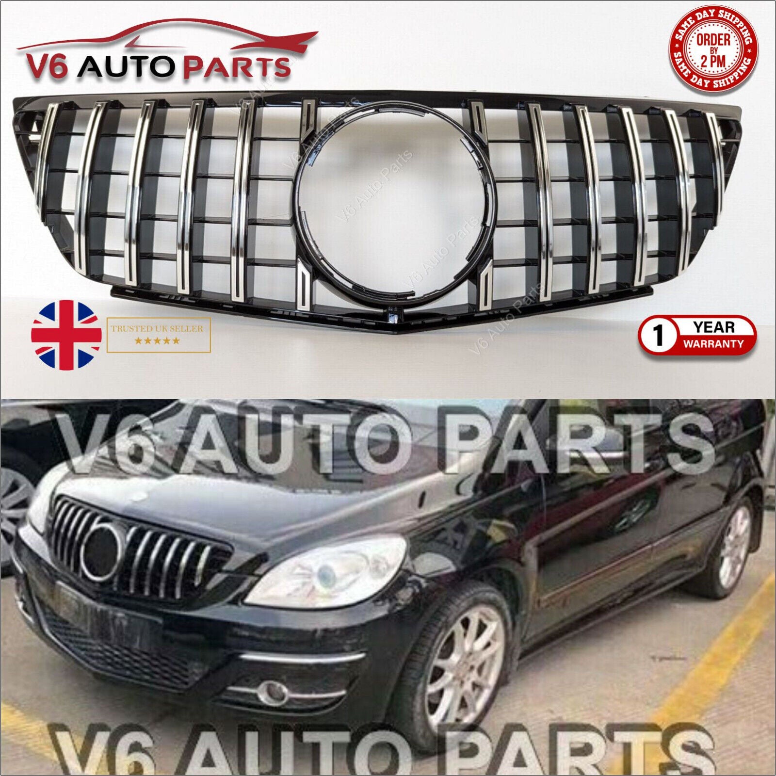 Chromgitter für die vordere Stoßstange für 2008–2011 Benz B-Klasse W245 200 Panamericana GT 