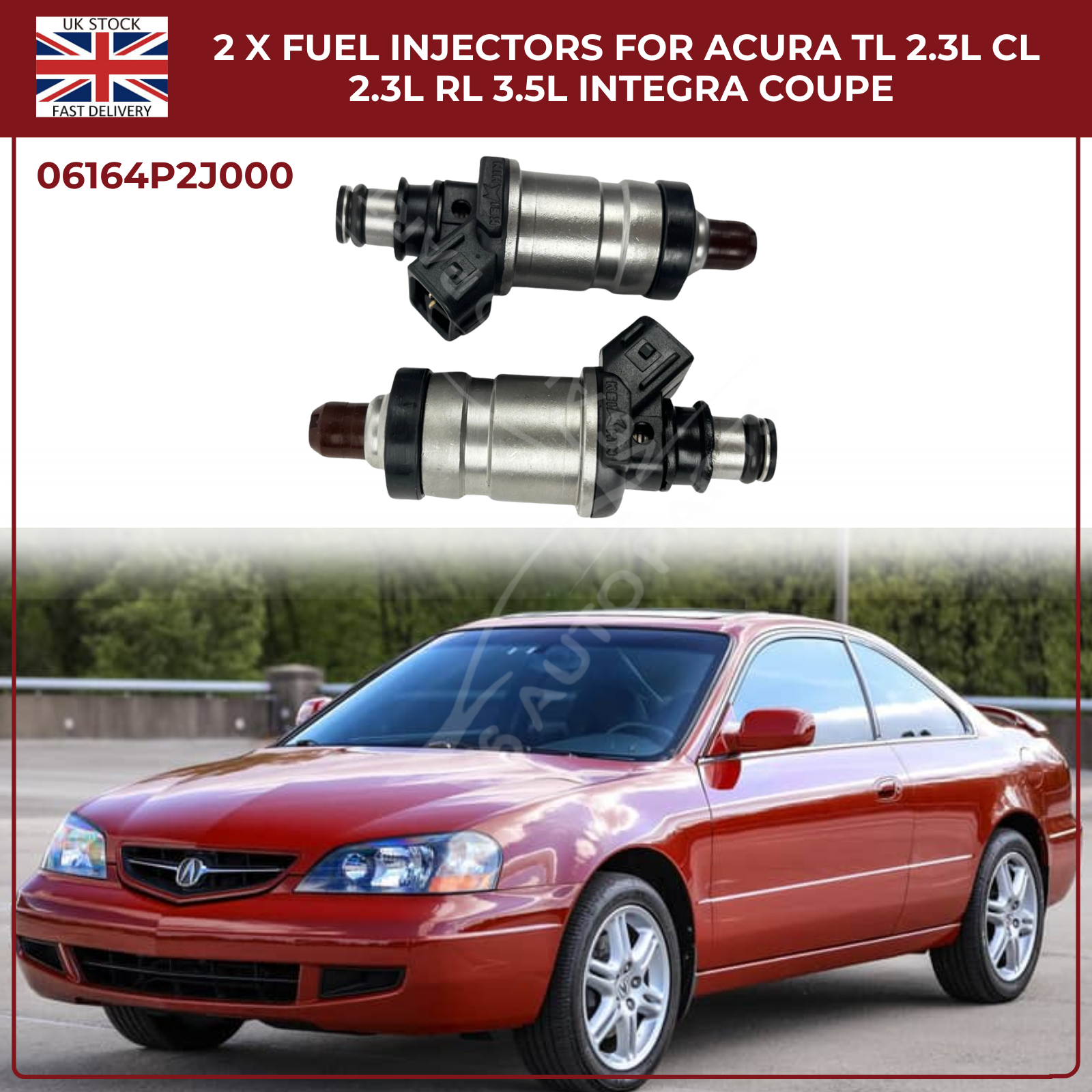 2PCS Fuel Injectors for Honda CR‑V MK1 2.0L Petrol (1997‑1998) | OEM 06164‑P2J‑000 Replacement