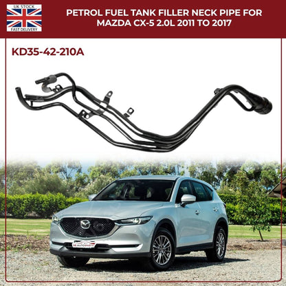 Fuel Tank Filler Neck Pipe for Mazda CX‑5 2011–2017 2.0L/2.5L | KD35‑42‑210A Replacement