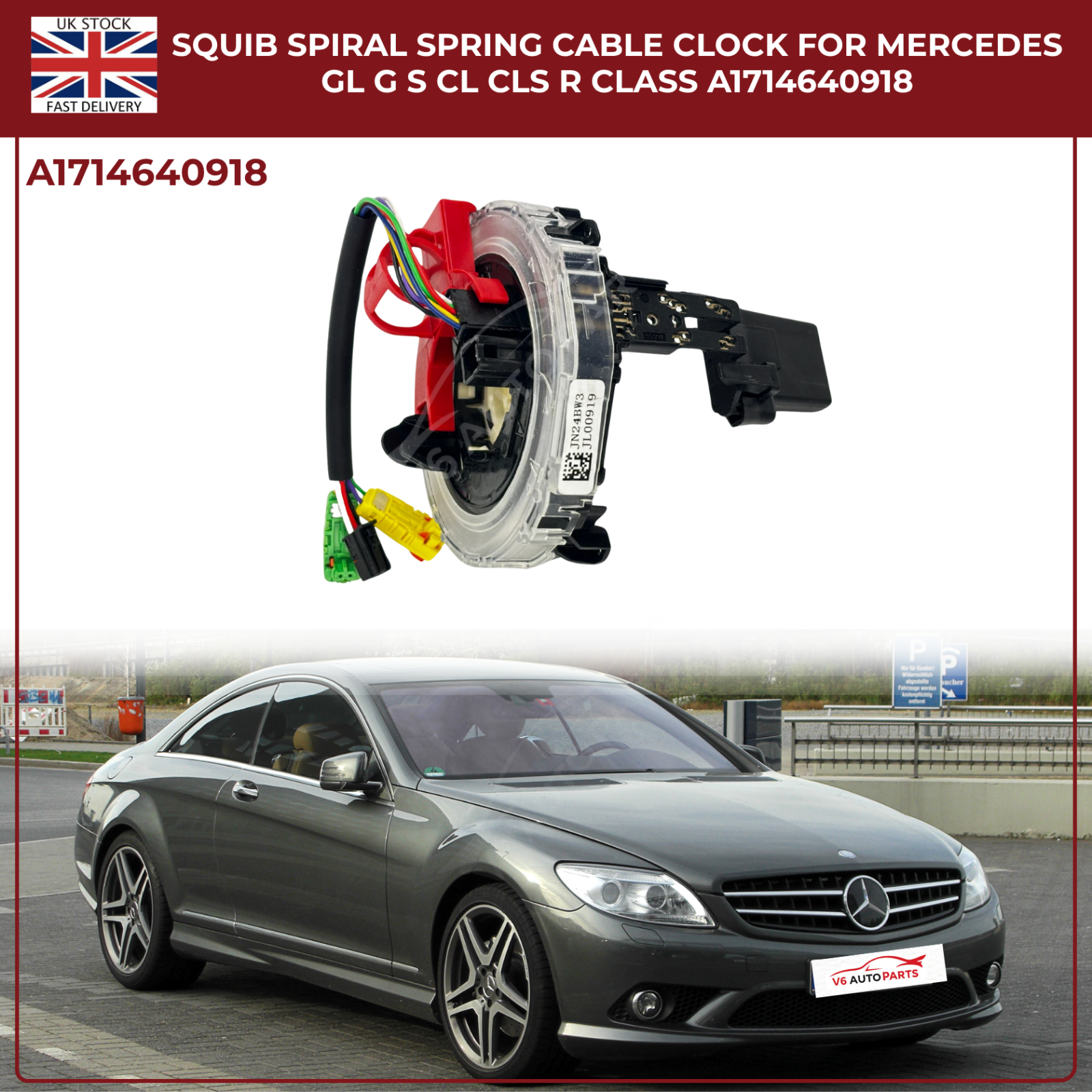 Squib Spiral Spring Cable Clock For Mercedes GL G S CL CLS R Class