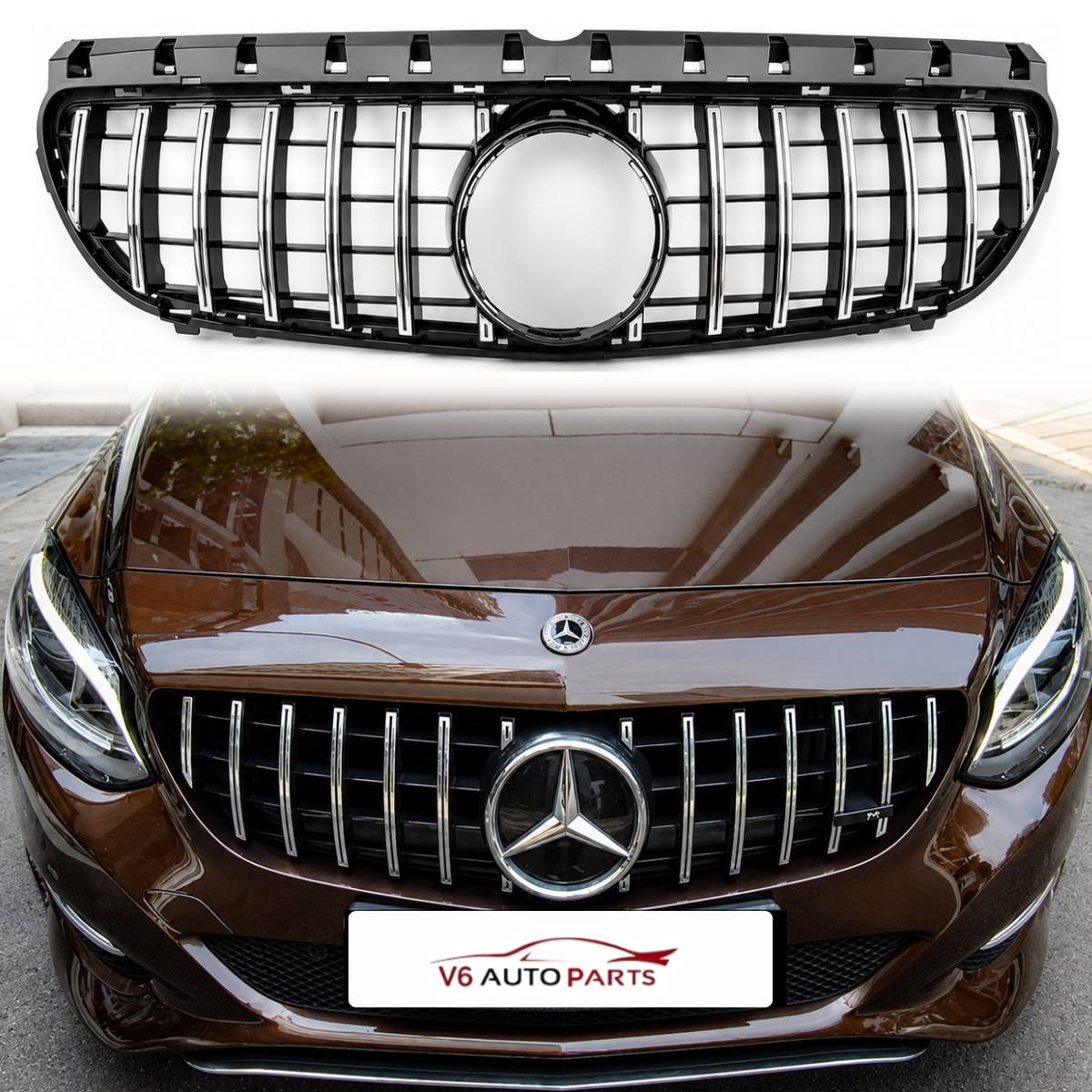 Frontstoßstangengrill für Mercedes Benz B-Klasse 2015 bis 2018 W246 B200 B220 180 GT 