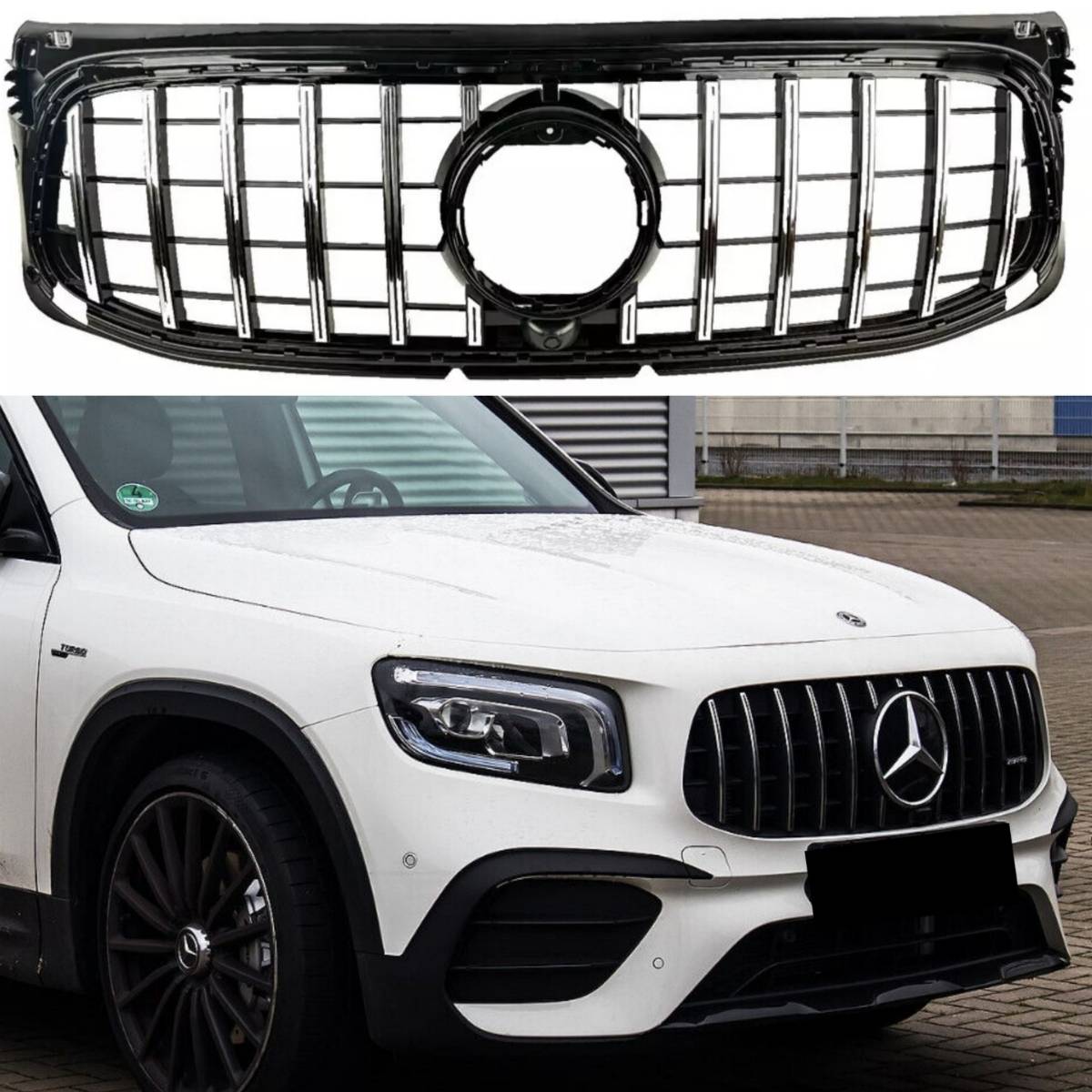 For Mercedes-Benz GLB-Class X247 Panamericana Front Radiator Grille (2019–2024) – AMG Line GT | GLB180 GLB200 GLB220 GLB250 GLB35