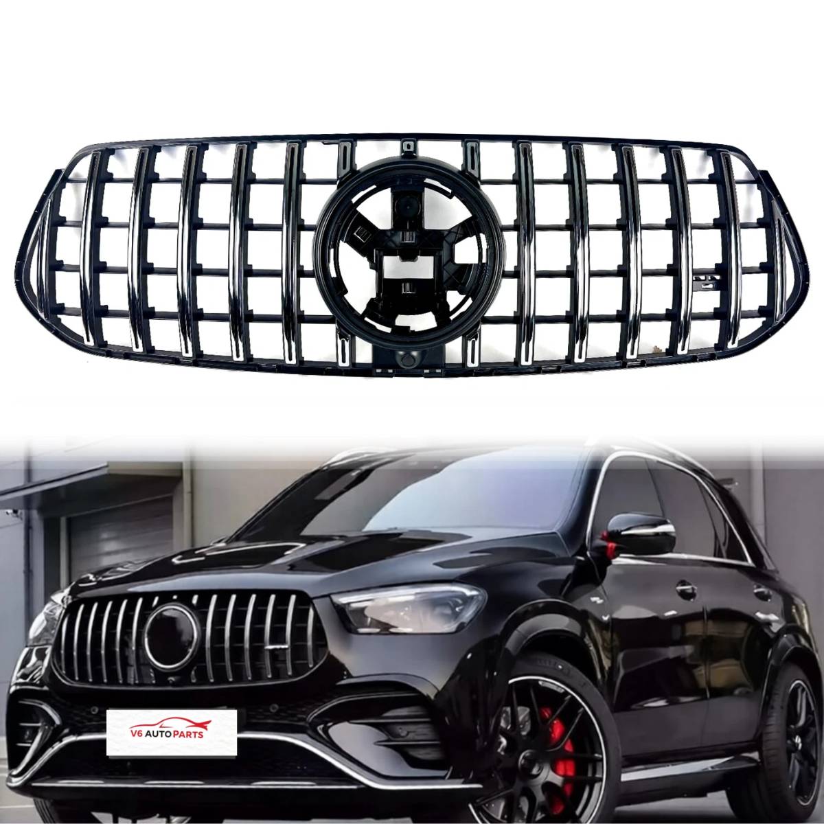 Front Bumper Chrome Panamericana GT Grille – Mercedes-Benz GLE-Class W167/C167 (2024+)