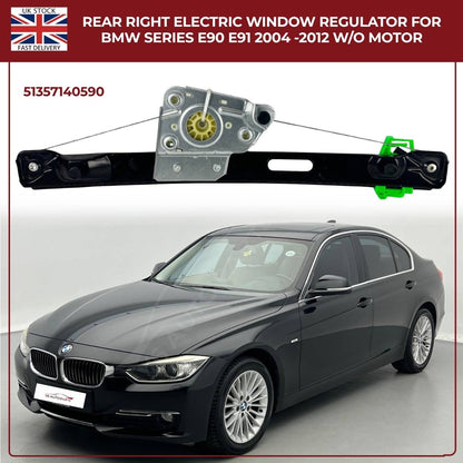 Image of BMW 3 Series Rear Passenger Side Window Regulator Replacement