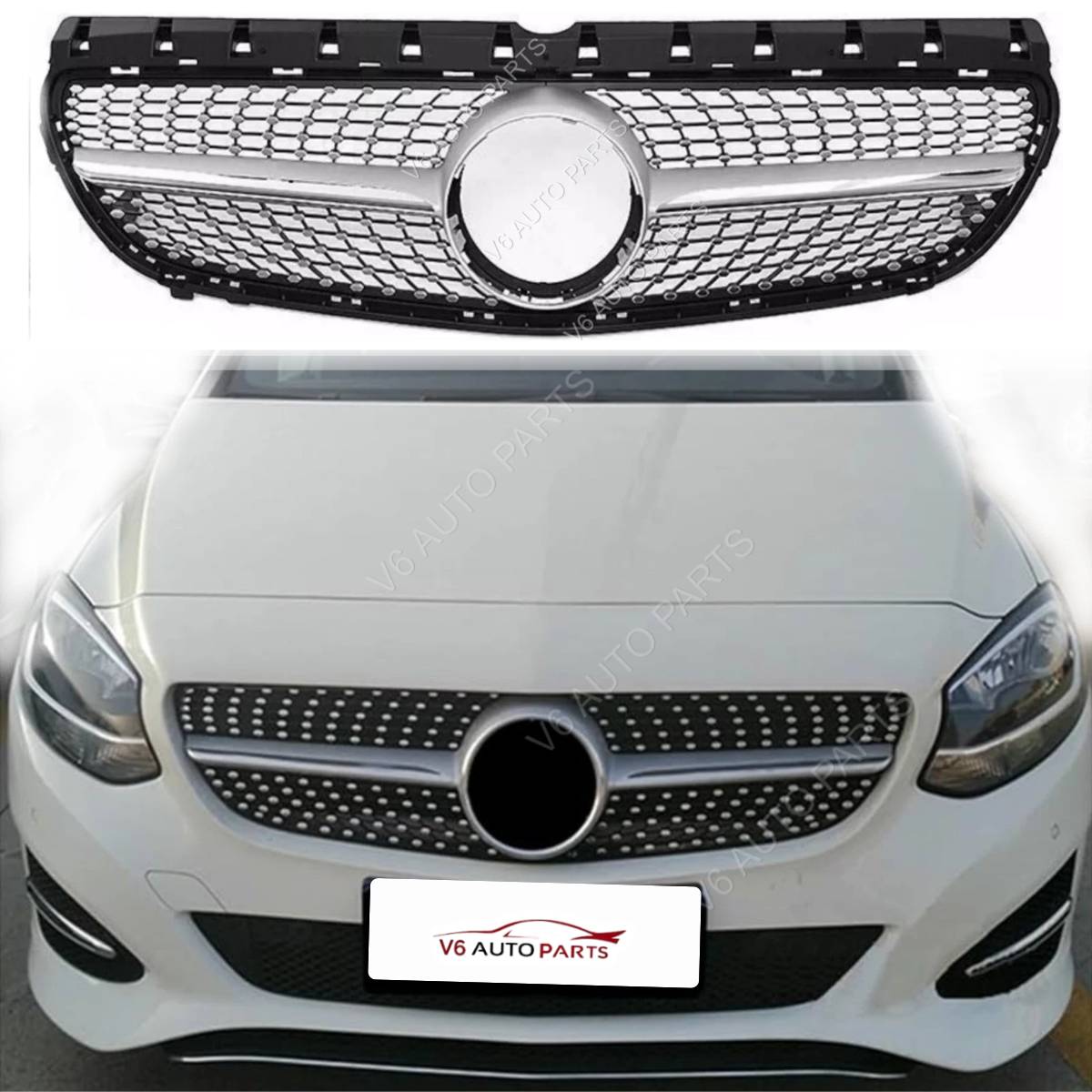 Mercedes‑Benz B‑Class W246 AMG Style Front Bumper Grille (2015–2018) | Fits B250, B300, B180 CDI