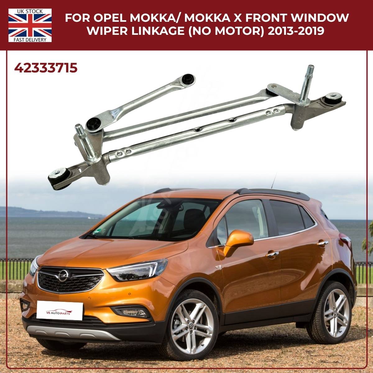 Front Windscreen Wiper Linkage For Opel Mokka / Mokka X 2013 - 2019 RHD 42333715