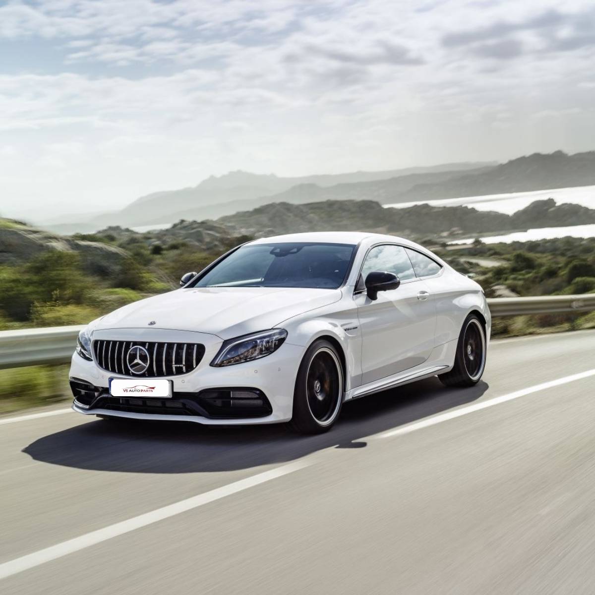 Frontstoßstangengrill für Mercedes C-Klasse C205 200 C63 300 AMG GT 2018 bis 2020 