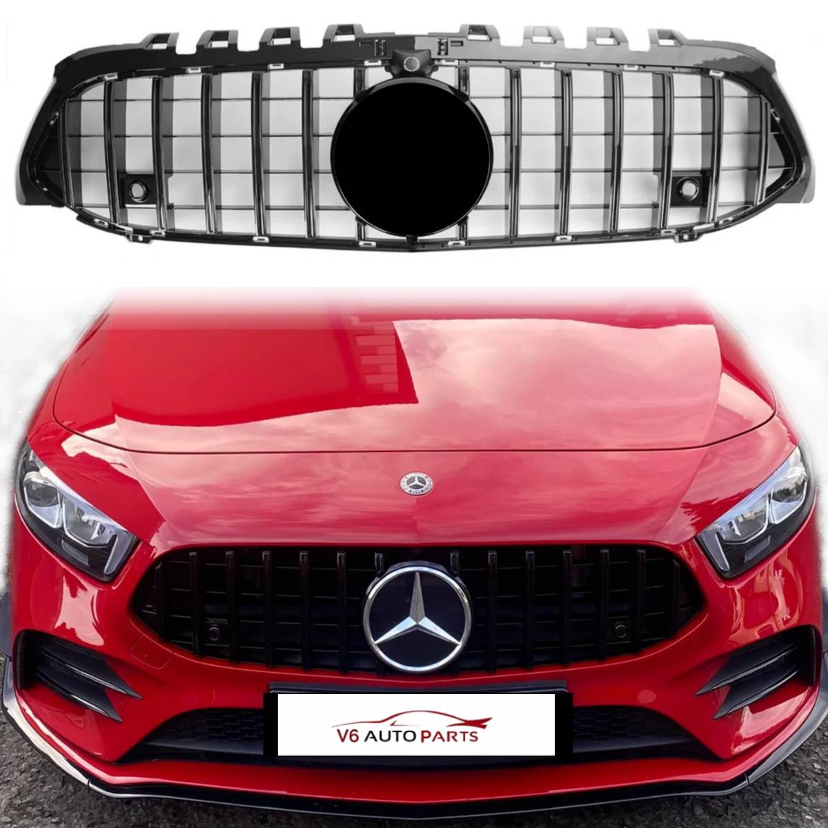 Frontstoßstangengrill für 2018–2021 Mercedes A-Klasse W177 A180 A200 A250 A35 GT