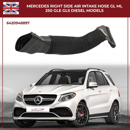 Mercedes Right Side Air Intake Hose - GL, ML, GLE, GLS Diesel Models 6420948897