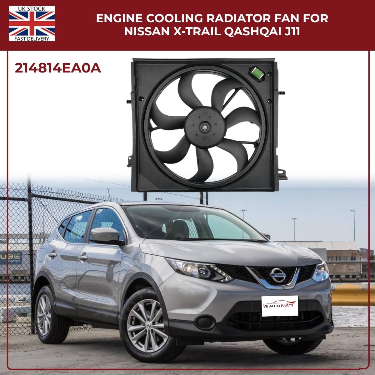 Nissan X-Trail & Qashqai J11 Radiator Cooling Fan – OEM 214814BE0B / 214814EB0A