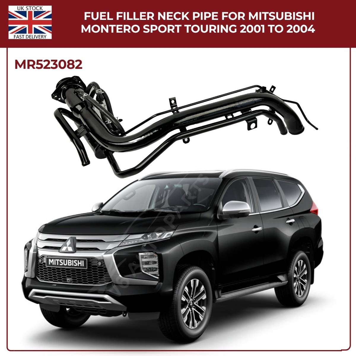 Fuel Filler Neck Pipe for Mitsubishi Montero Sport 2001–2004 | MR523082 Petrol Filler Tube