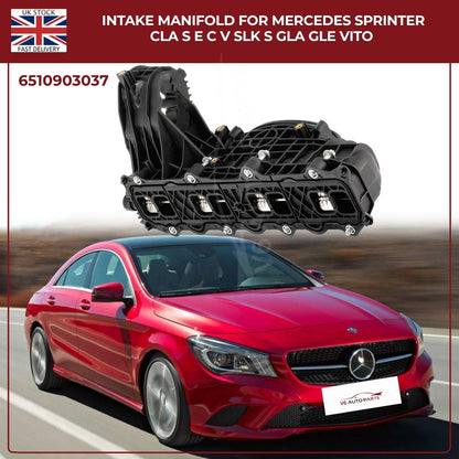 Intake Manifold OEM 6510903037 – Mercedes Sprinter, CLA, S-Class, E-Class, C-Class, Vito, SL, GLA, GLE