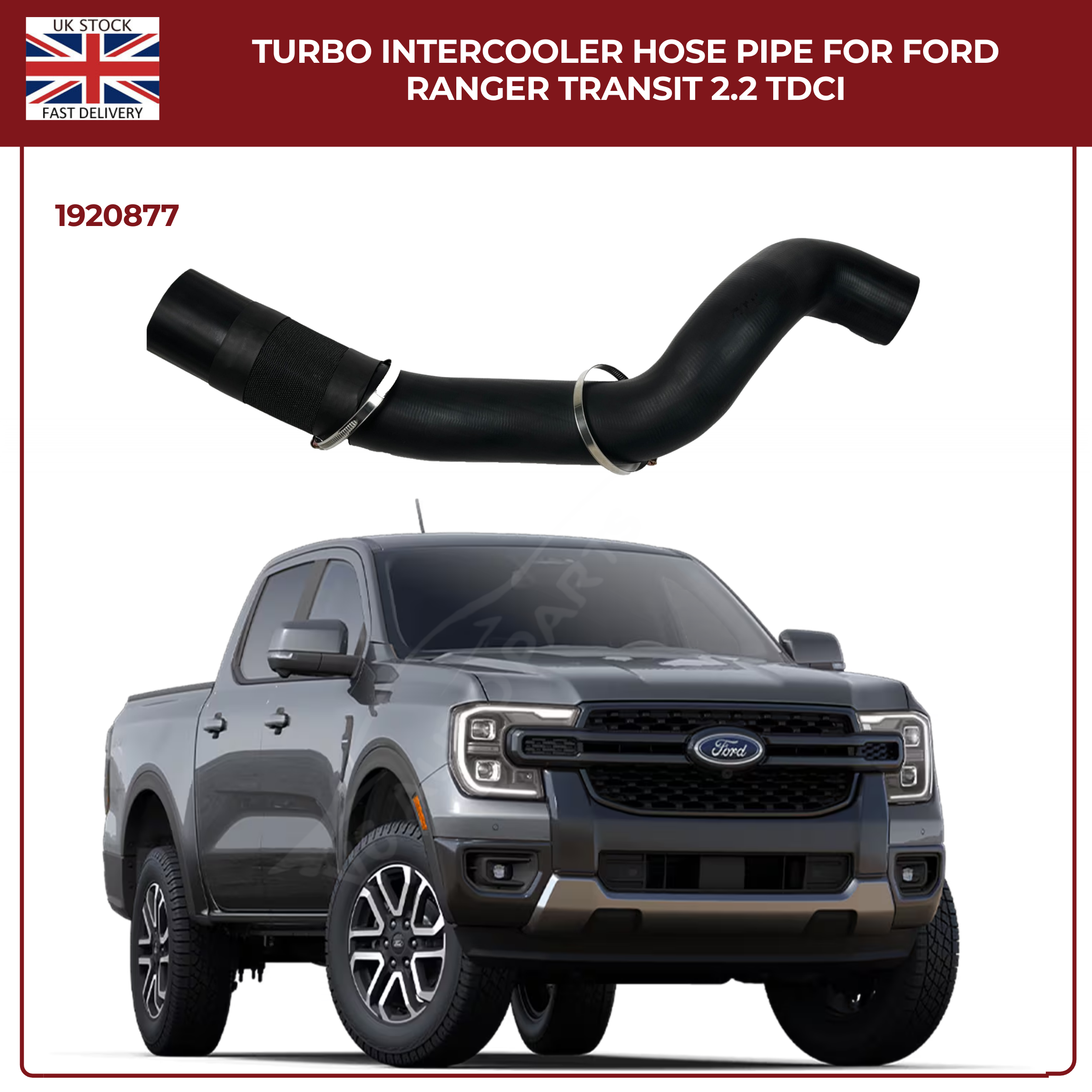 TURBO INTERCOOLER HOSE PIPE FOR FORD RANGER TRANSIT 2.2 TDCI