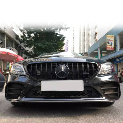 Front Grille Black Emblem Star Badge For Mercedes GLC X253 GLC220 & Sprinter Van 20cm