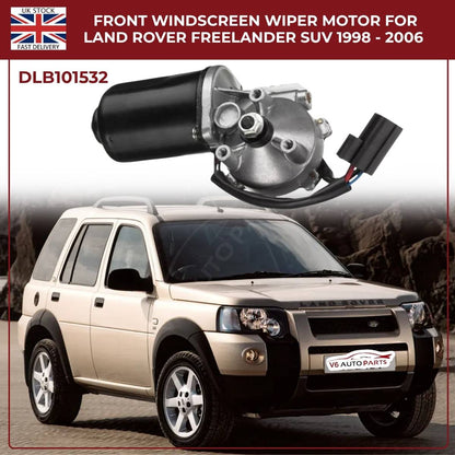Front Windscreen Wiper Motor for Land Rover Freelander 1 (1998–2006, RHD, 12V, 6‑Pin) – OEM DLB101532
