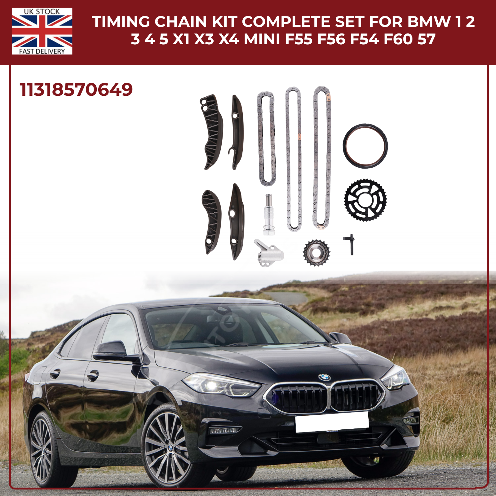 BMW F20 F21 & MINI Timing Chain Kit –  B47 B37 N47 Diesel Engines (1.5L, 2.0L, 3.0L)